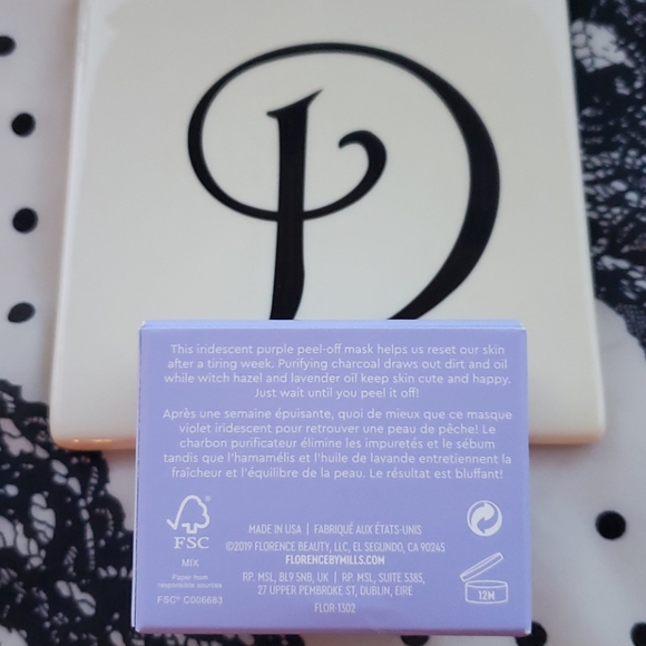Florence by Mills Facial Mask Mind Glowing Facial Peel Off Lavender Scent NWT - Picture 13 of 14